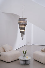 Casterash Glass Chandelier-Moonnatur