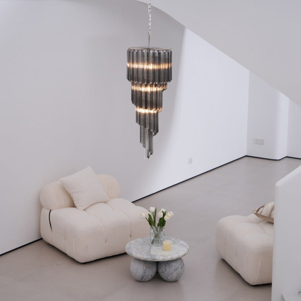 Casterash Glass Chandelier-Moonnatur