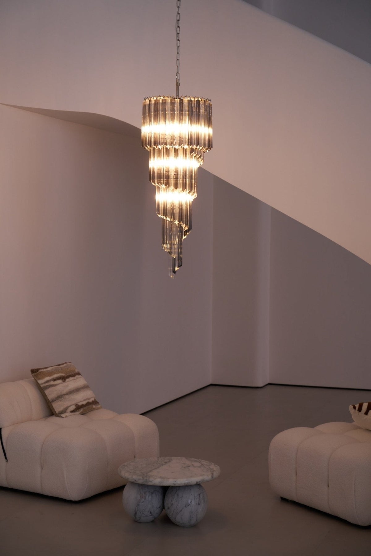 Casterash Glass Chandelier-Moonnatur