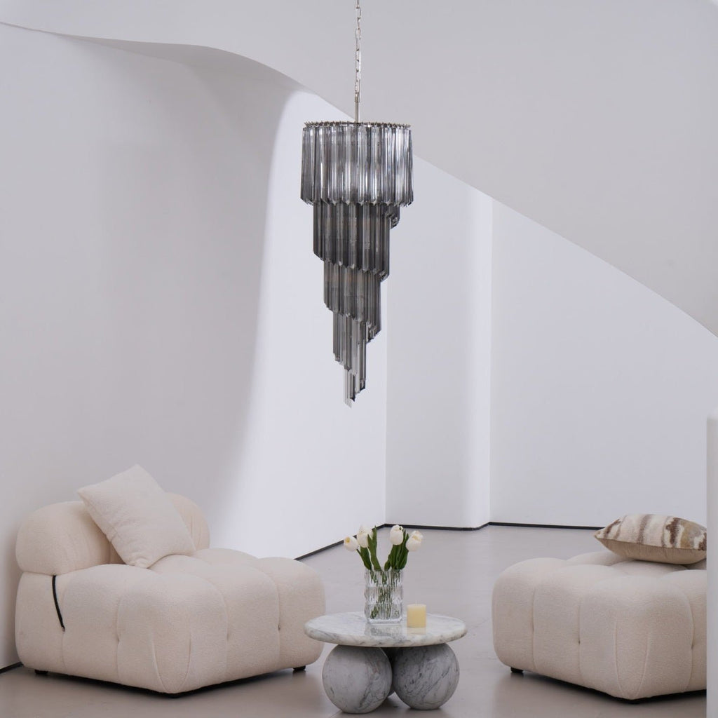 Casterash Glass Chandelier-Moonnatur