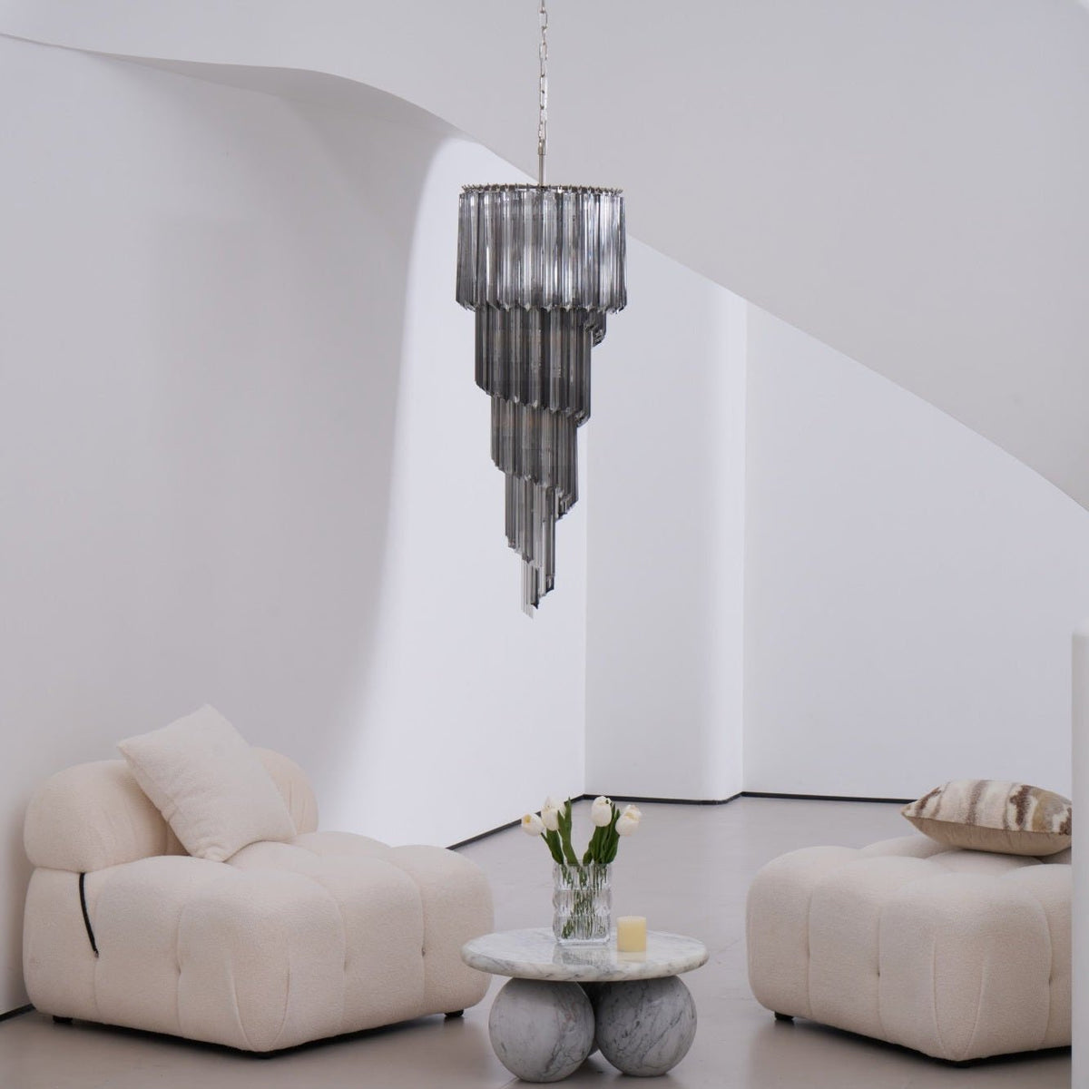 Casterash Glass Chandelier-Moonnatur