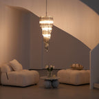 Casterash Glass Chandelier-Moonnatur