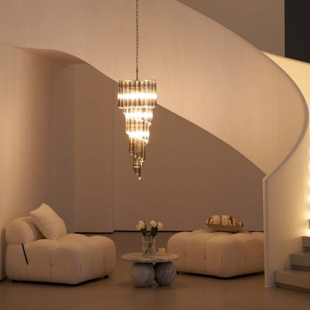 Casterash Glass Chandelier-Moonnatur