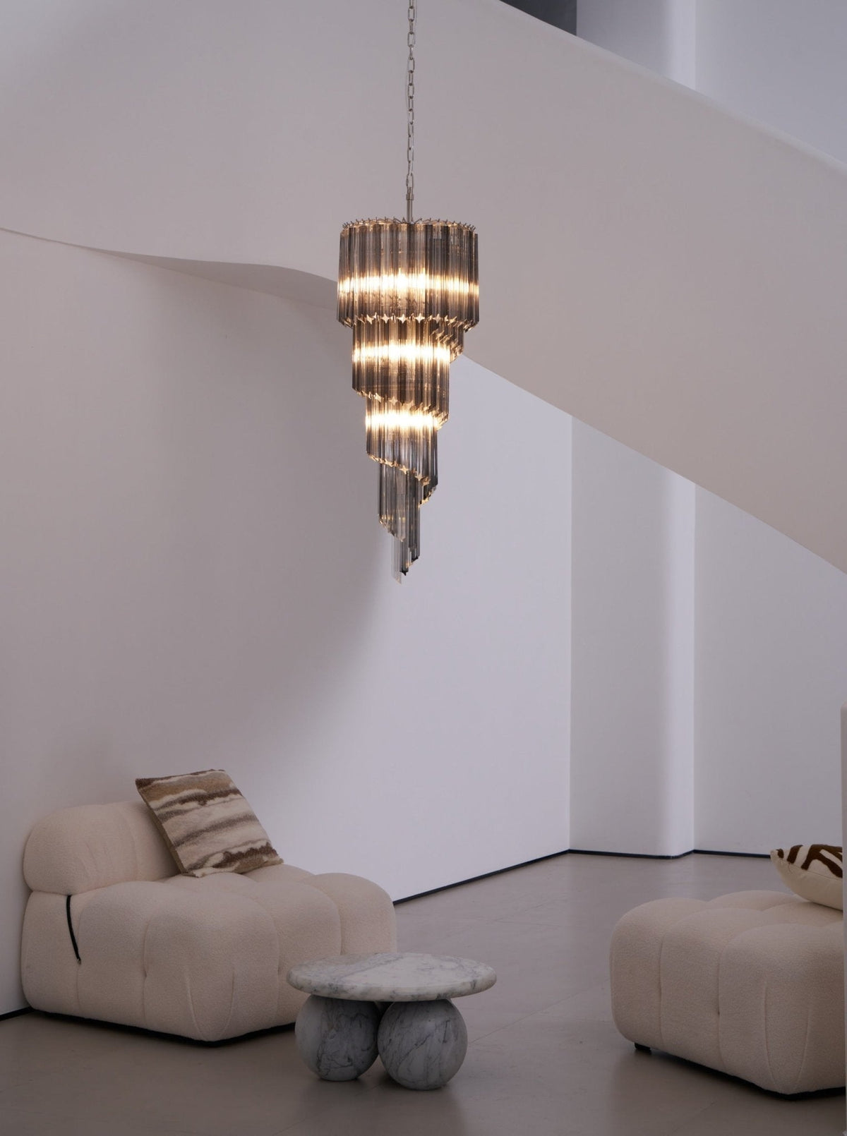 Casterash Glass Chandelier-Moonnatur