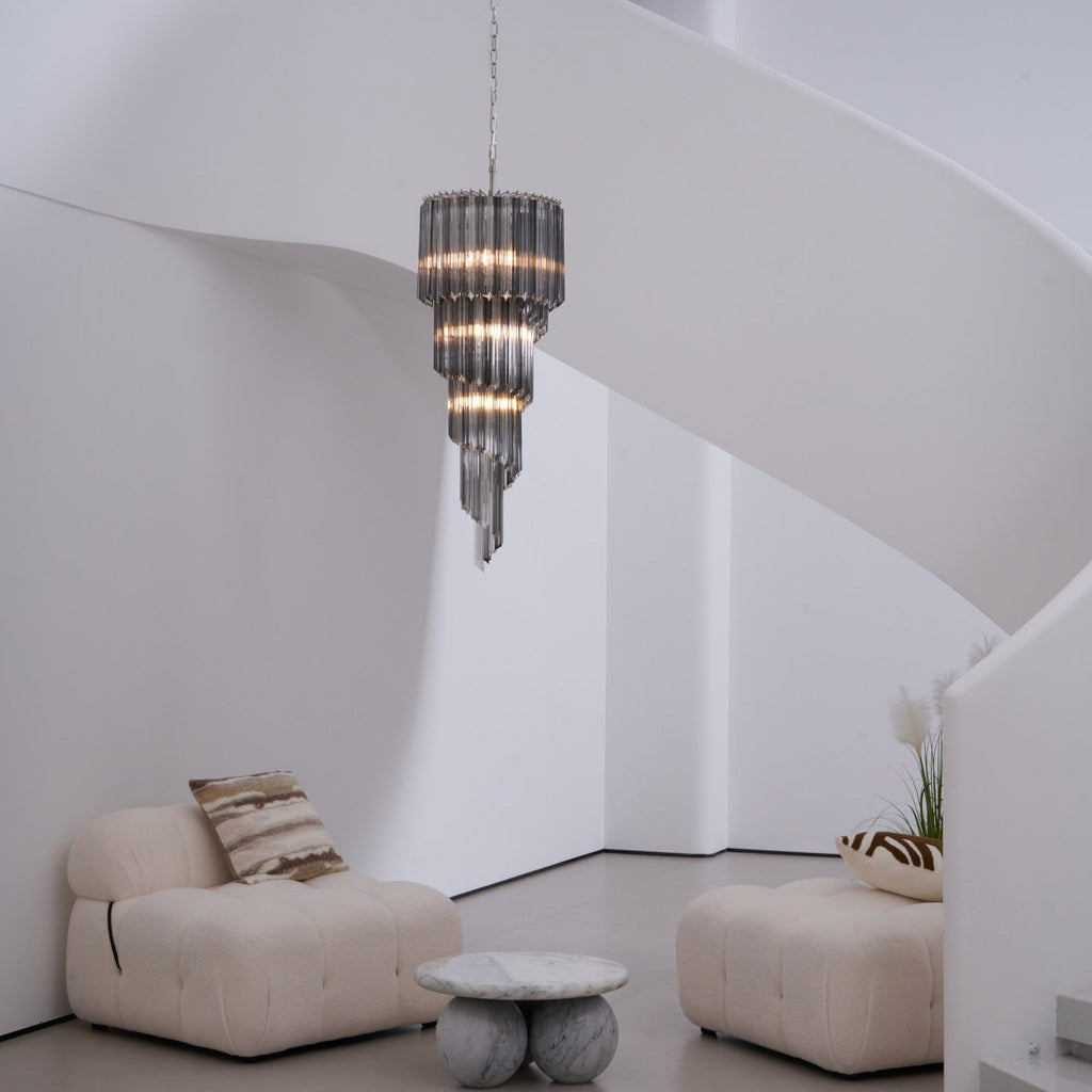 Casterash Glass Chandelier-Moonnatur
