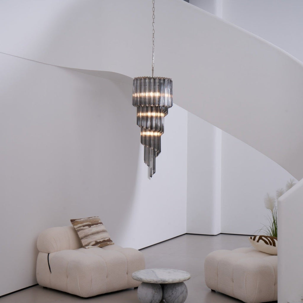 Casterash Glass Chandelier-Moonnatur