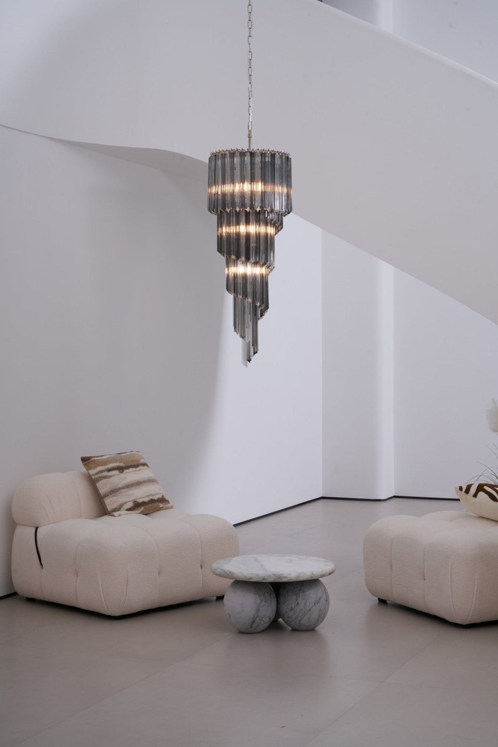 Casterash Glass Chandelier-Moonnatur