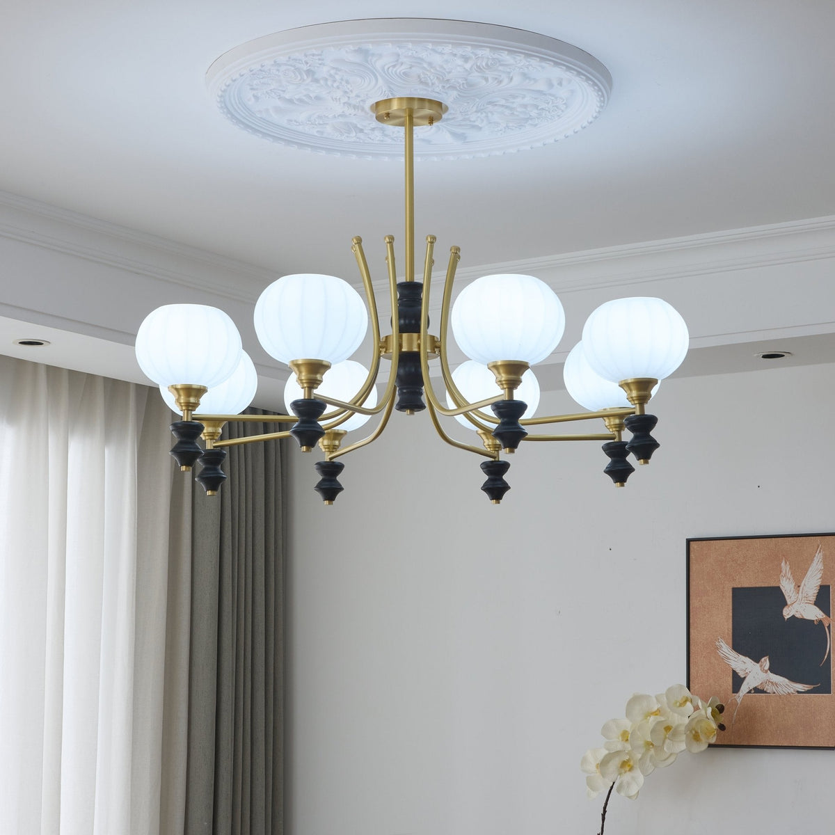 Sevella Wood Chandelier-Moonnatur