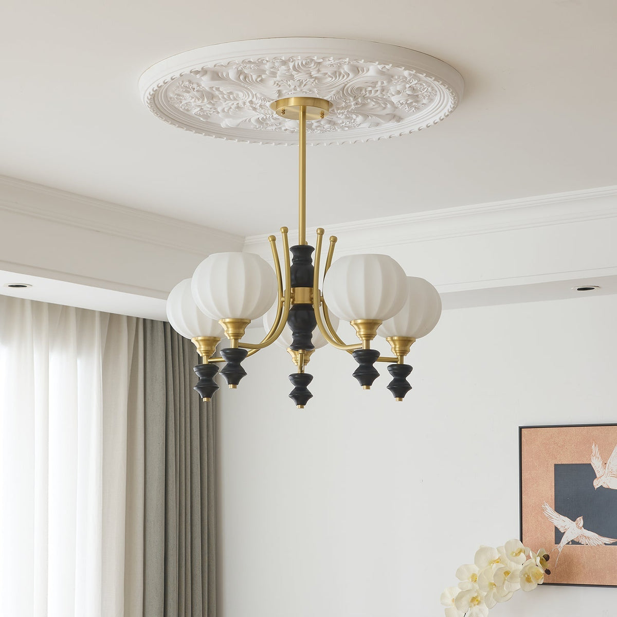 Sevella Wood Chandelier-Moonnatur