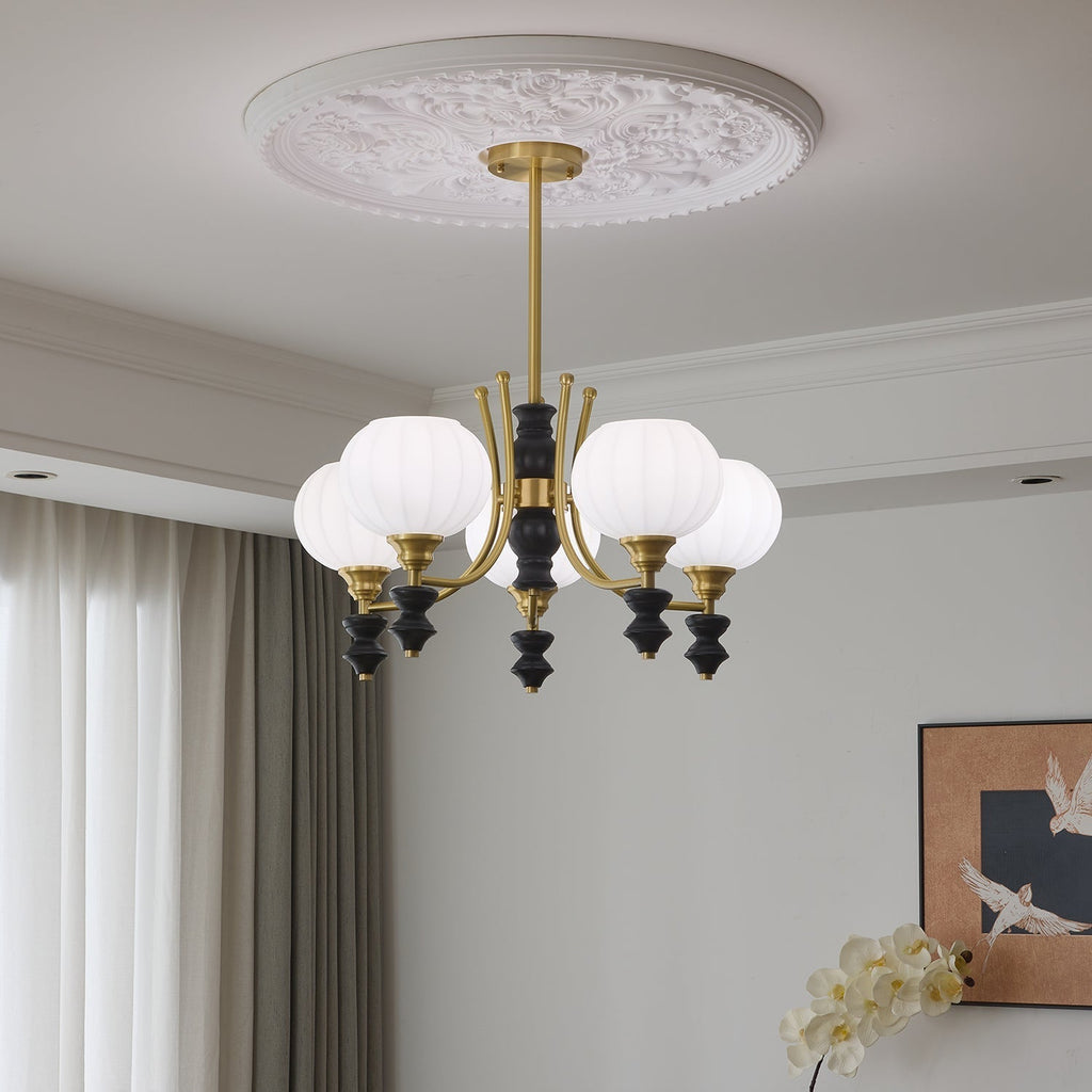 Sevella Wood Chandelier-Moonnatur