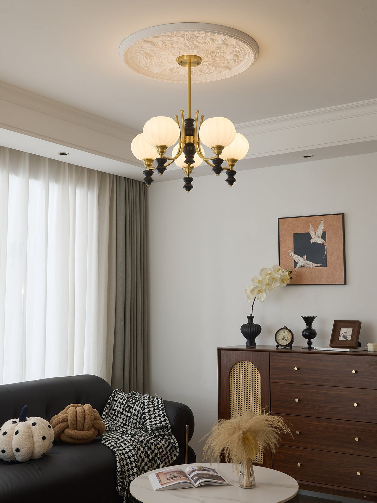 Sevella Wood Chandelier-Moonnatur