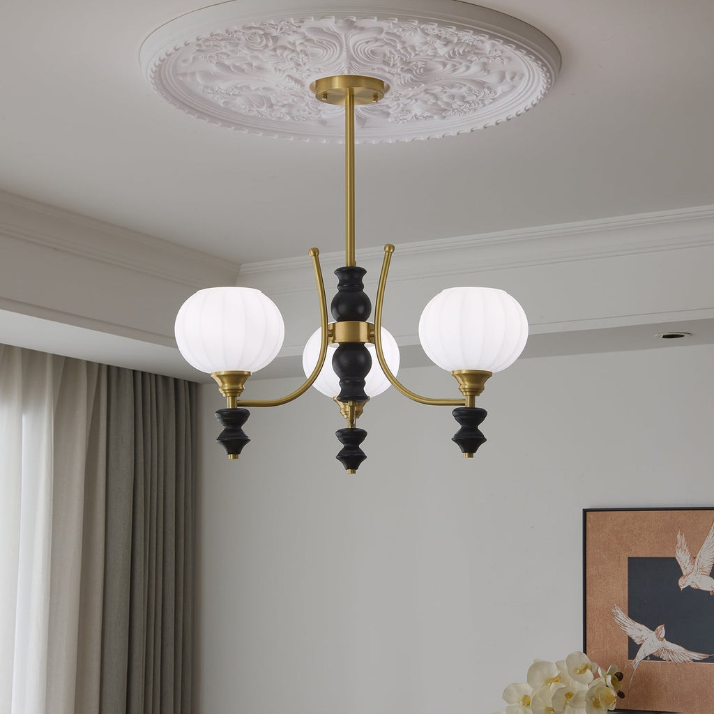 Sevella Wood Chandelier-Moonnatur