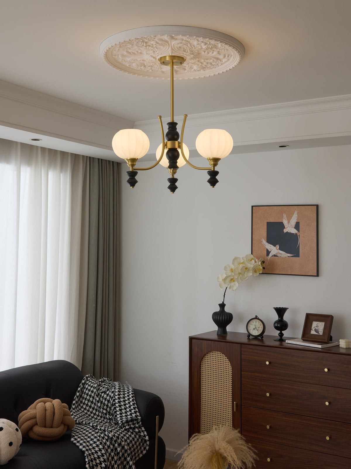 Sevella Wood Chandelier-Moonnatur