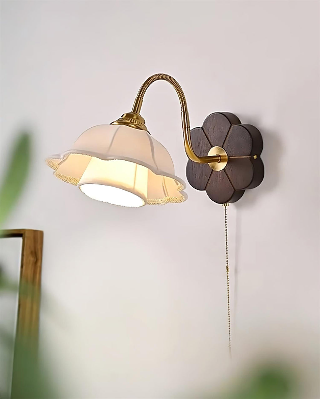 Cindelwynne Fabric Wall Light-Moonnatur