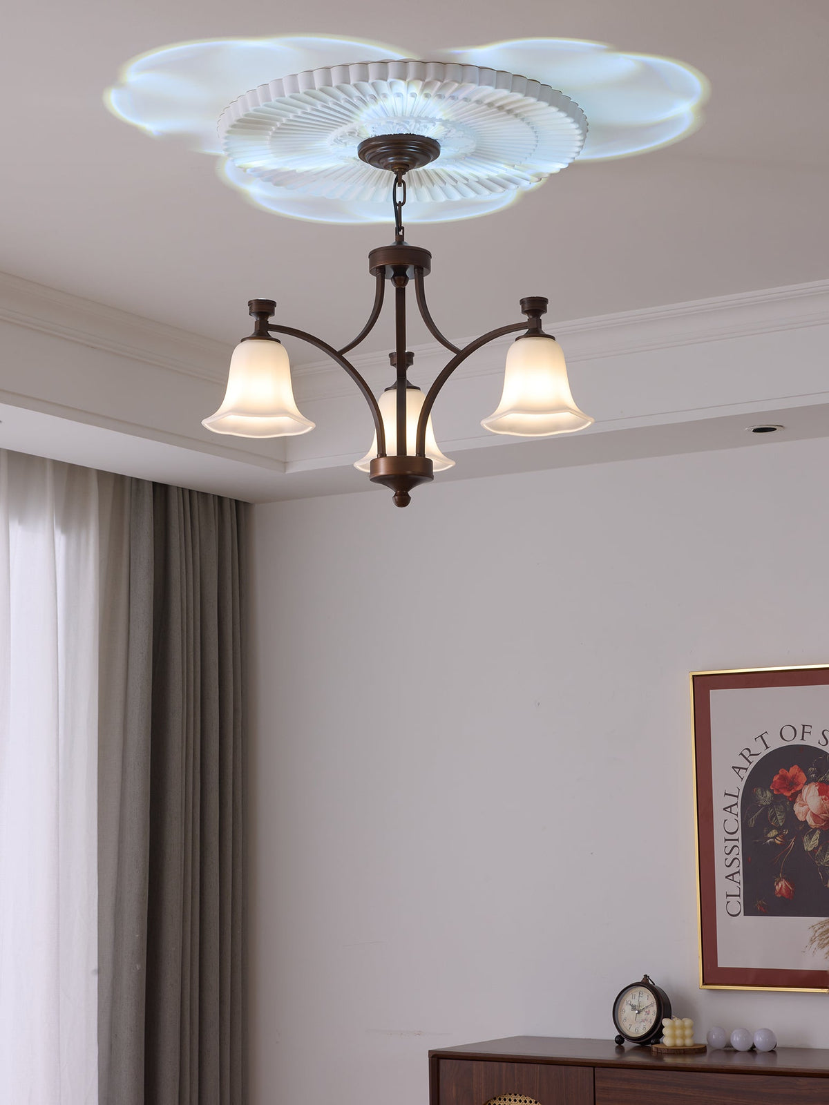 Anselella Glass Chandelier-Moonnatur