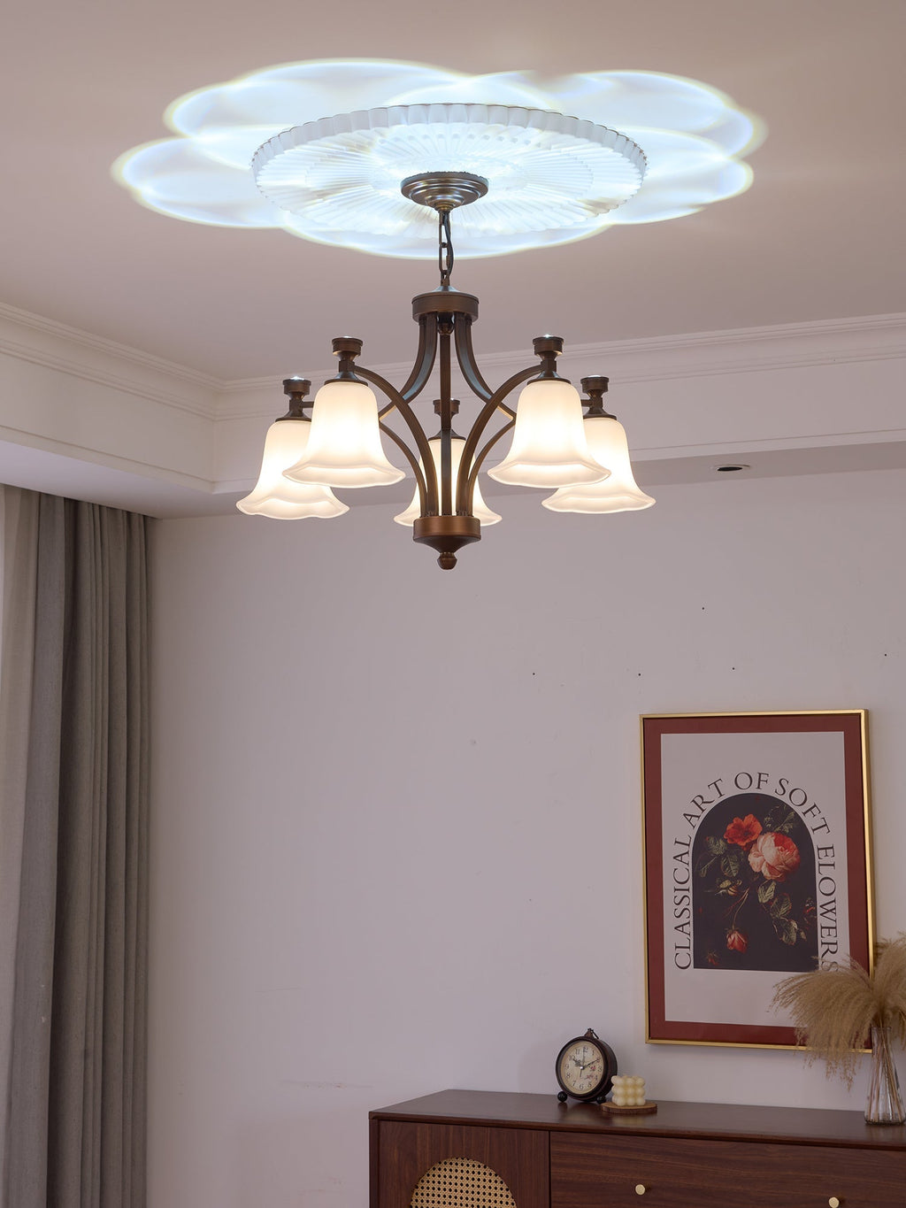 Anselella Glass Chandelier-Moonnatur