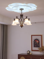 Anselella Glass Chandelier-Moonnatur