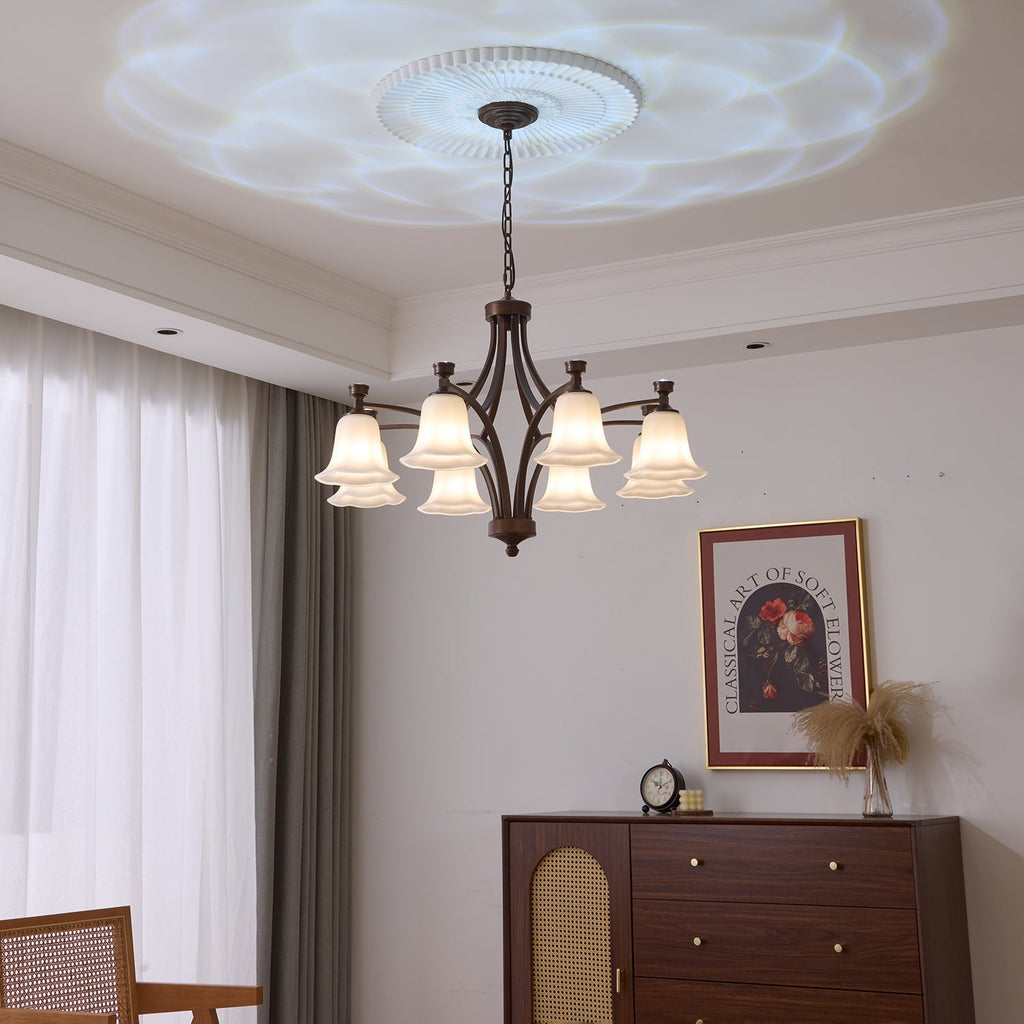 Anselella Glass Chandelier-Moonnatur
