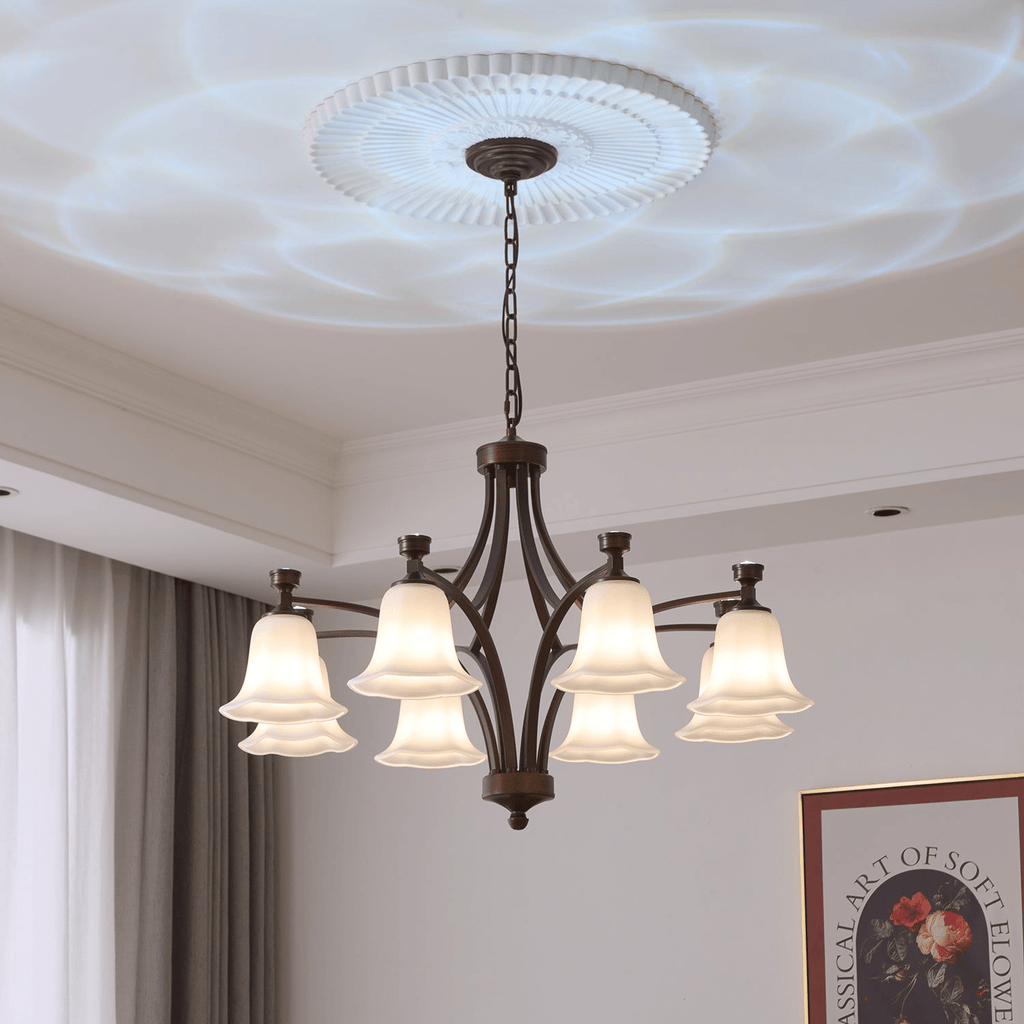 Anselella Glass Chandelier-Moonnatur