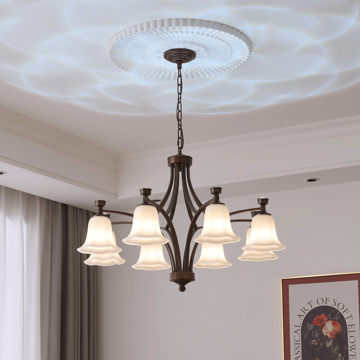 Anselella Glass Chandelier-Moonnatur