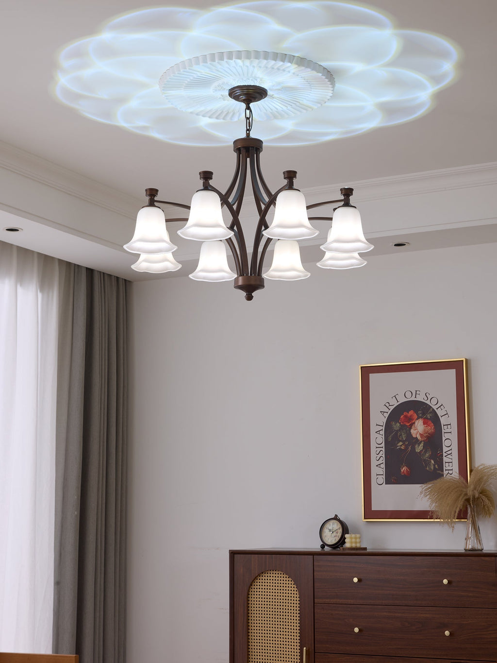 Anselella Glass Chandelier-Moonnatur
