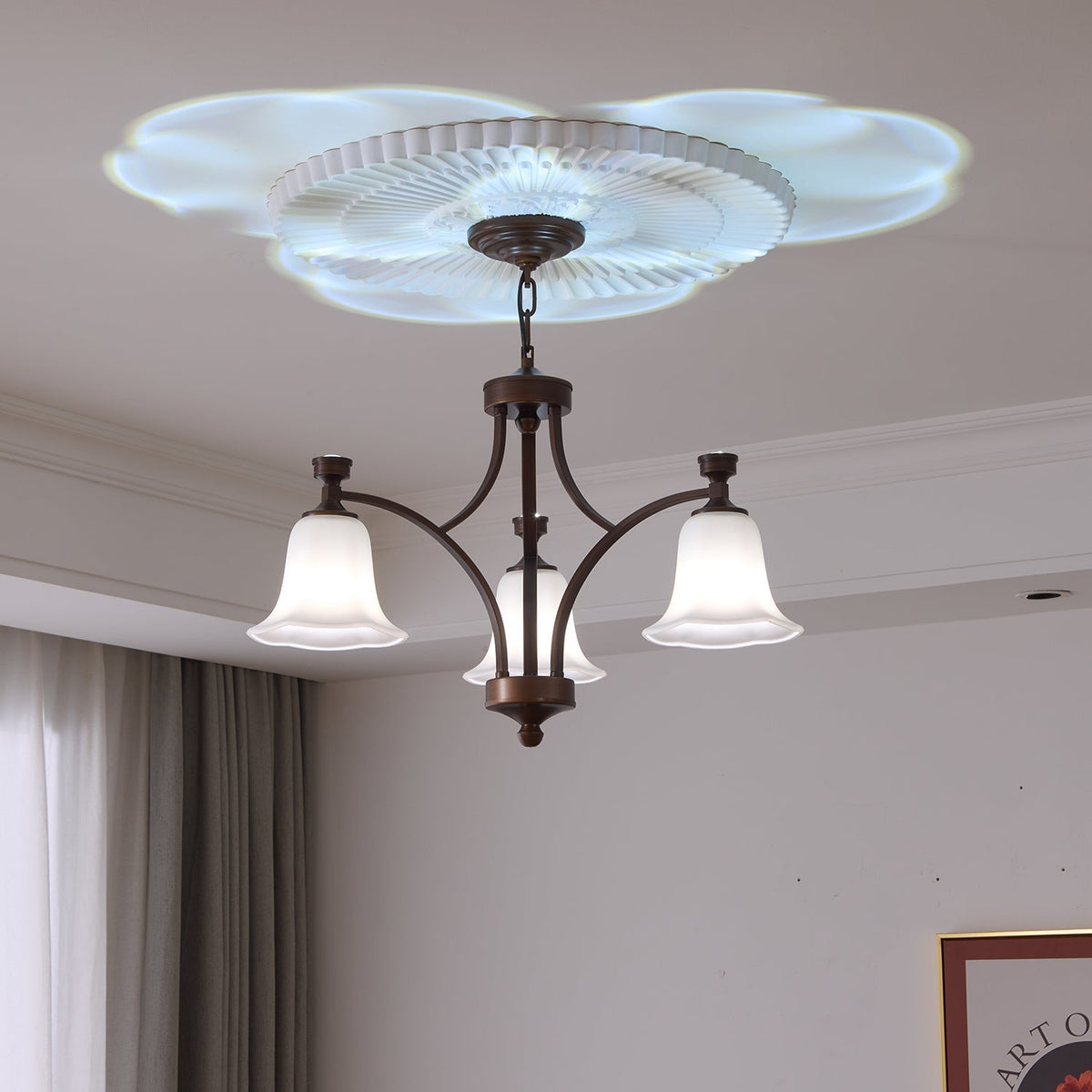 Anselella Glass Chandelier-Moonnatur