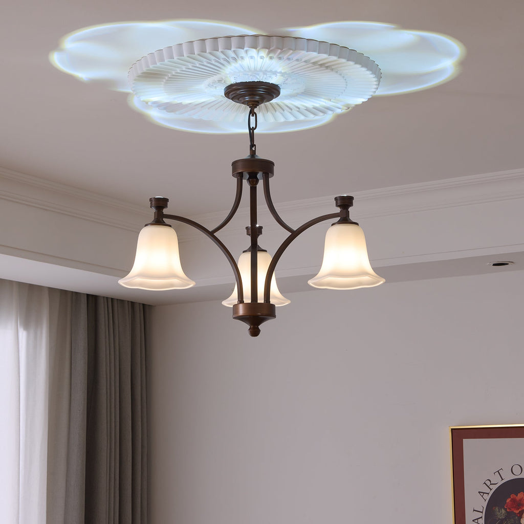 Anselella Glass Chandelier-Moonnatur