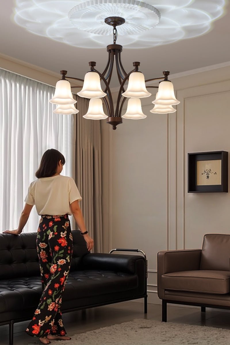 Anselella Glass Chandelier-Moonnatur