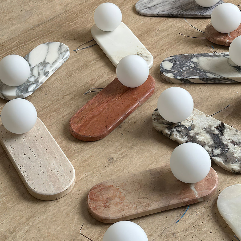 Laderlynne Marble Wall Light-Moonnatur