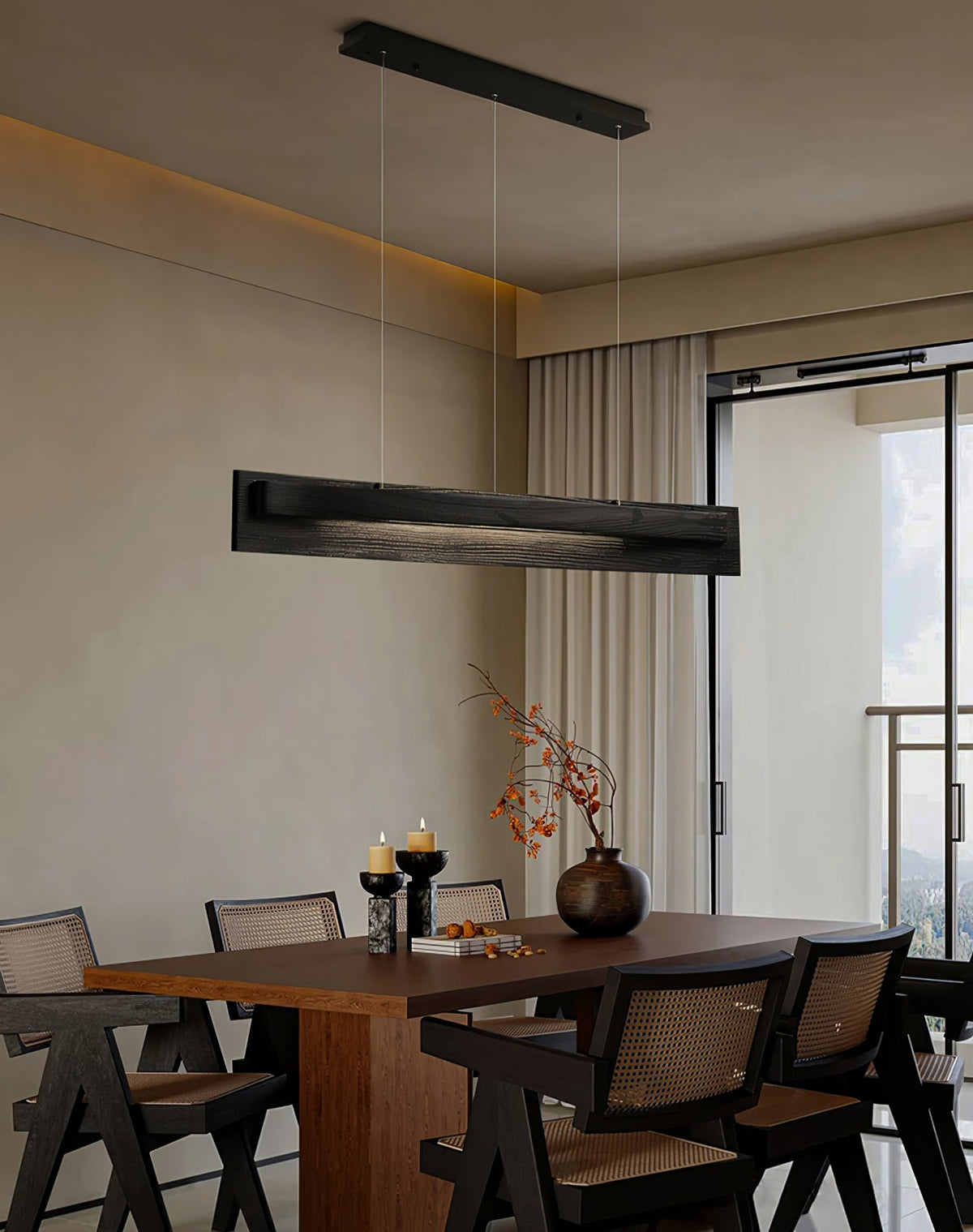 Verrenara Wood Pendant Light-Moonnatur