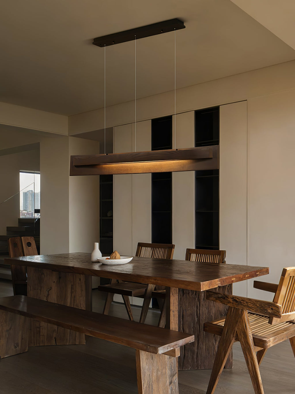 Verrenara Wood Pendant Light-Moonnatur