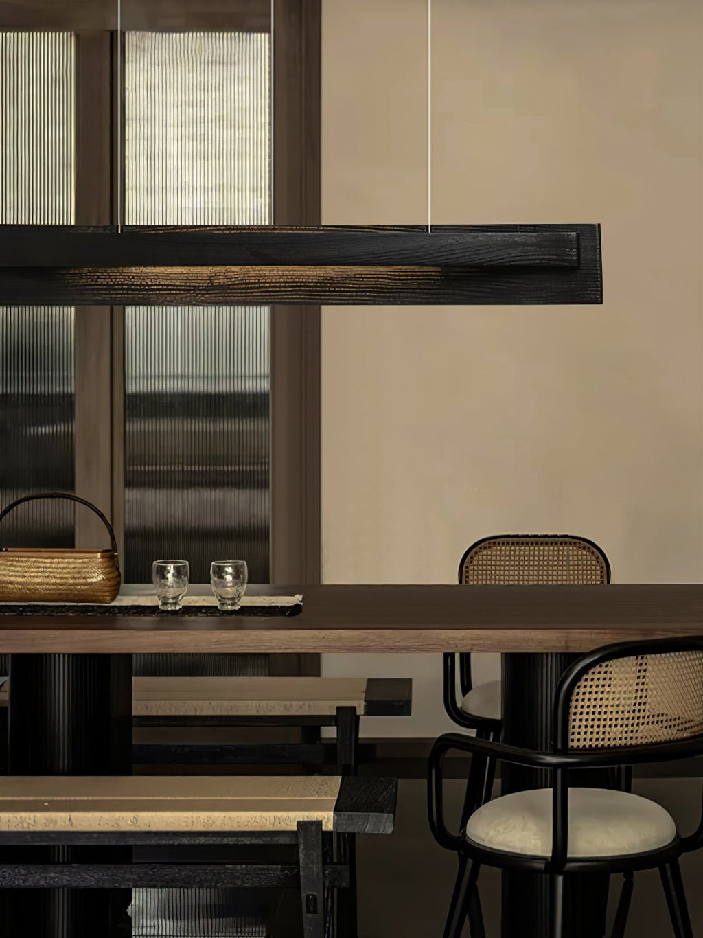 Verrenara Wood Pendant Light-Moonnatur
