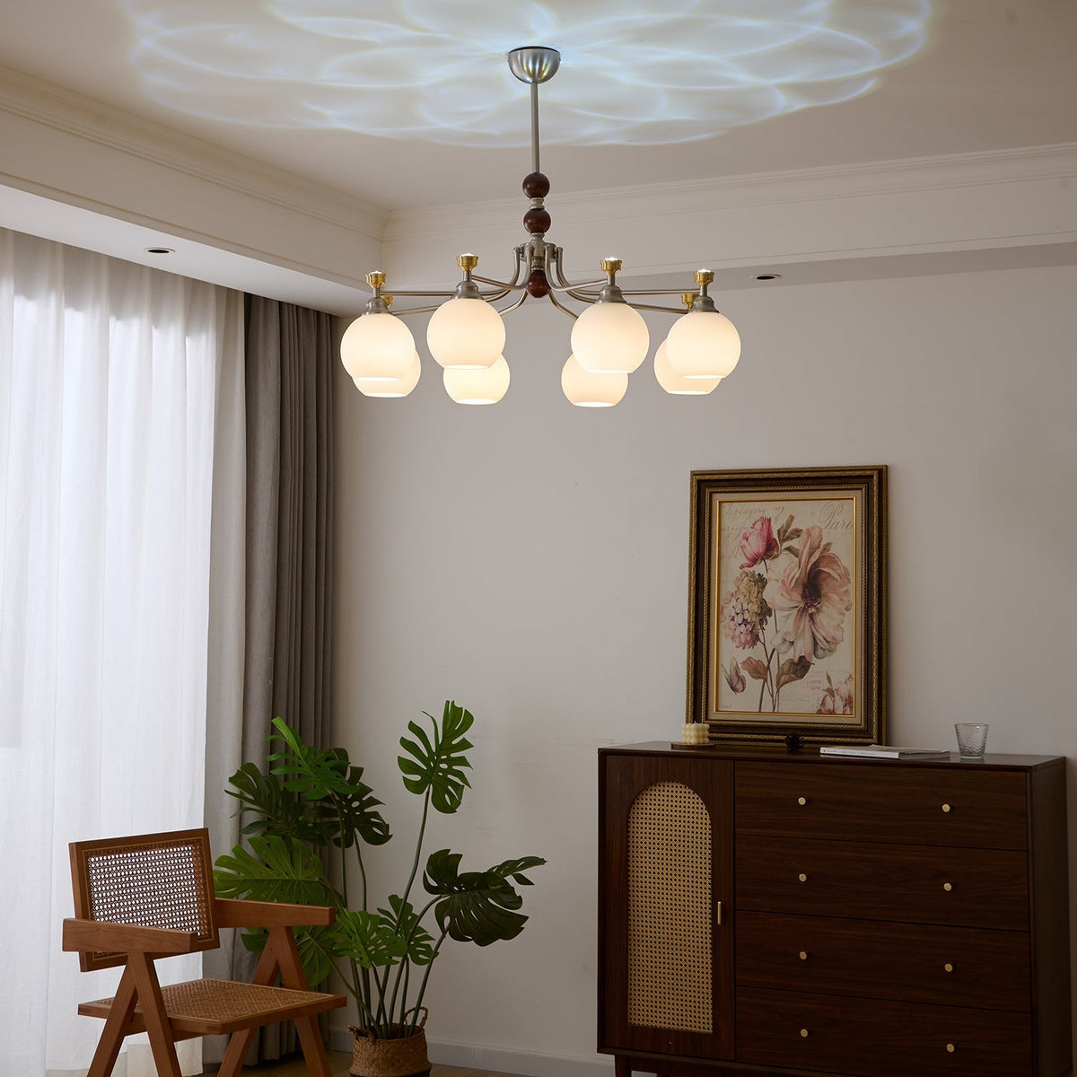 Maelwyn Glass Chandelier-Moonnatur