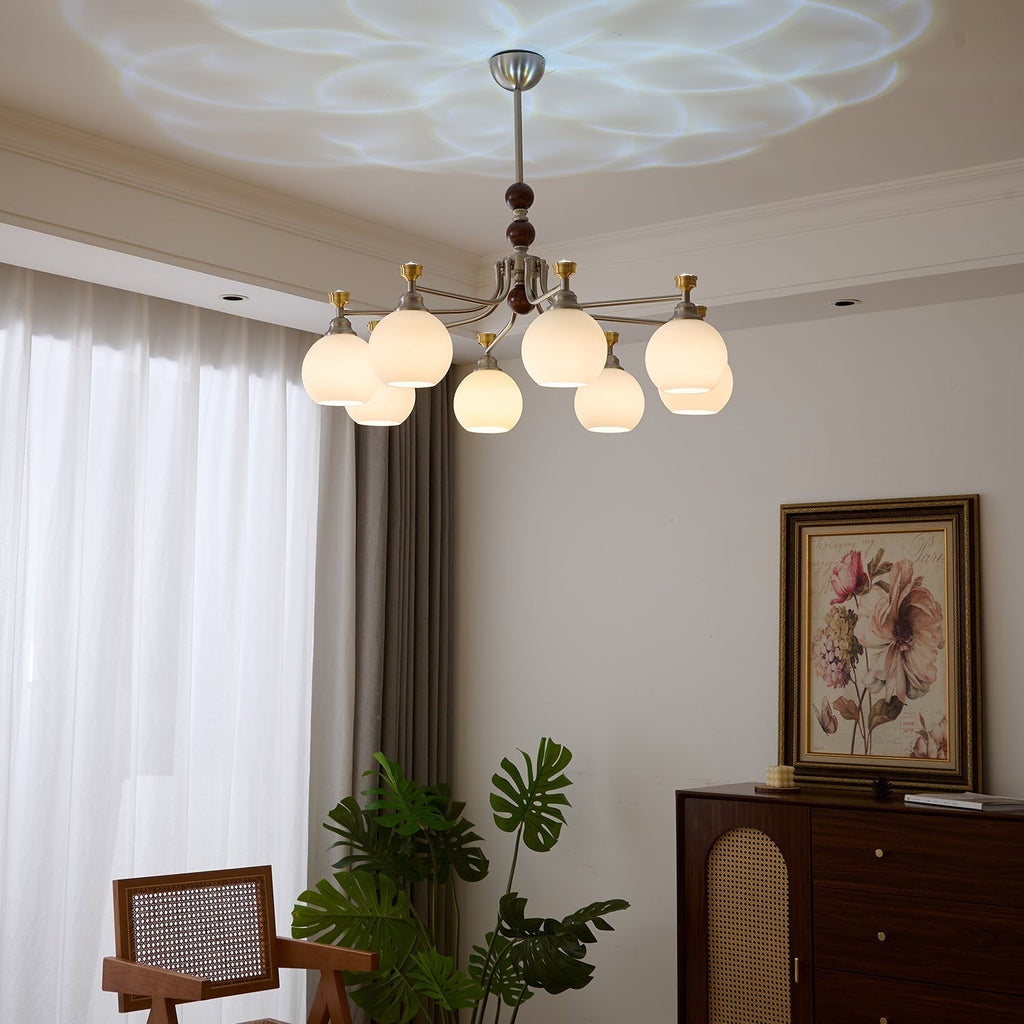 Maelwyn Glass Chandelier-Moonnatur