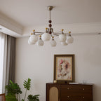 Maelwyn Glass Chandelier-Moonnatur