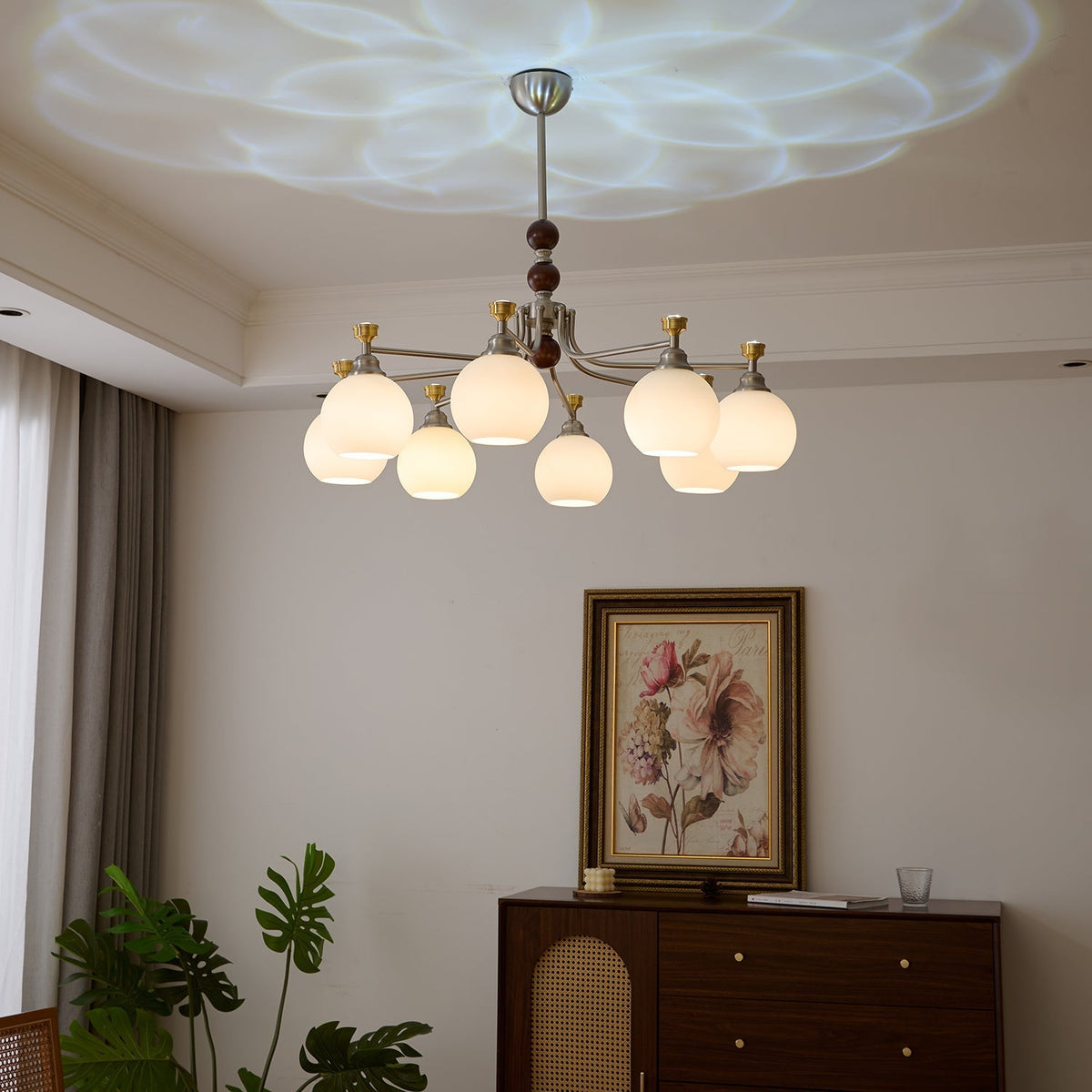Maelwyn Glass Chandelier-Moonnatur