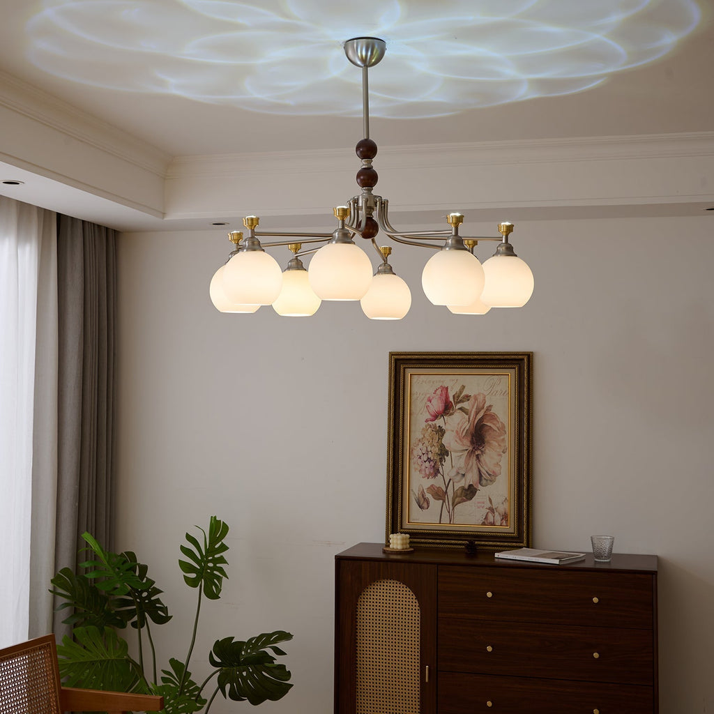 Maelwyn Glass Chandelier-Moonnatur