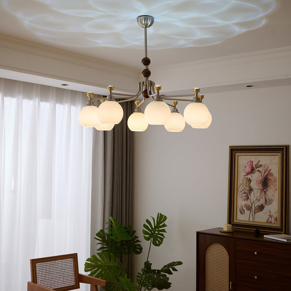 Maelwyn Glass Chandelier-Moonnatur