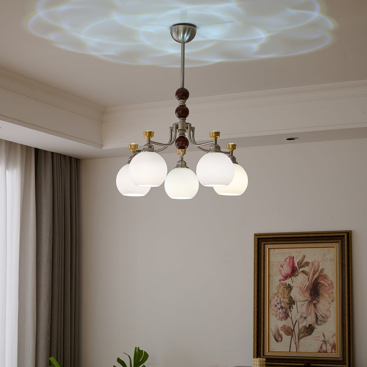 Maelwyn Glass Chandelier-Moonnatur
