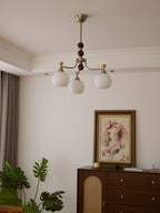 Maelwyn Glass Chandelier-Moonnatur