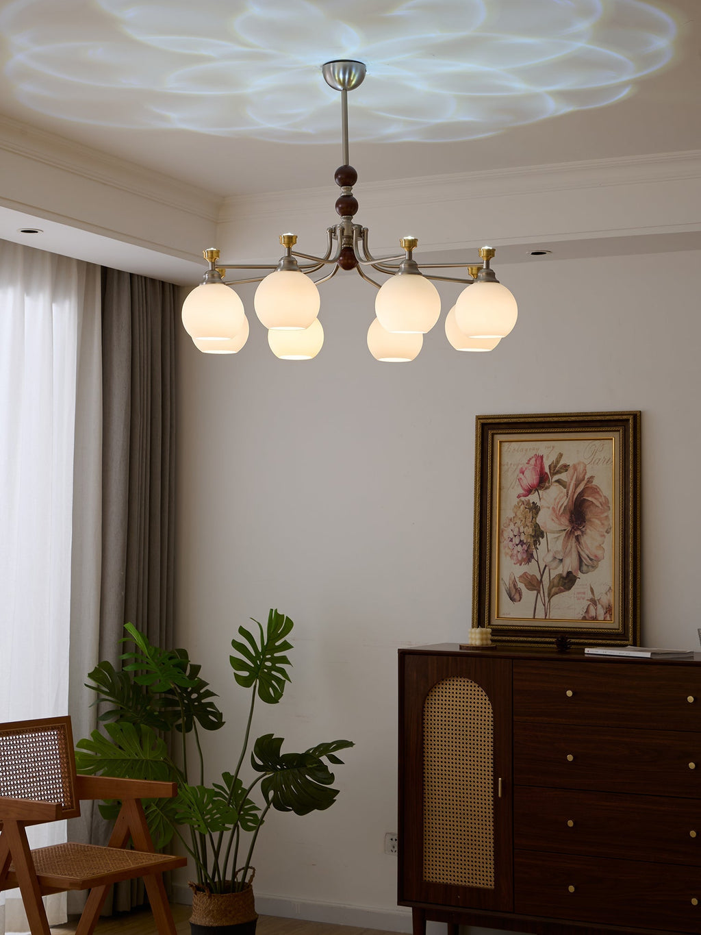 Maelwyn Glass Chandelier-Moonnatur