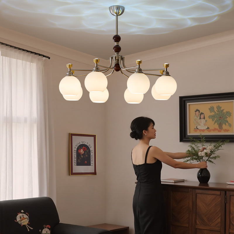 Maelwyn Glass Chandelier-Moonnatur