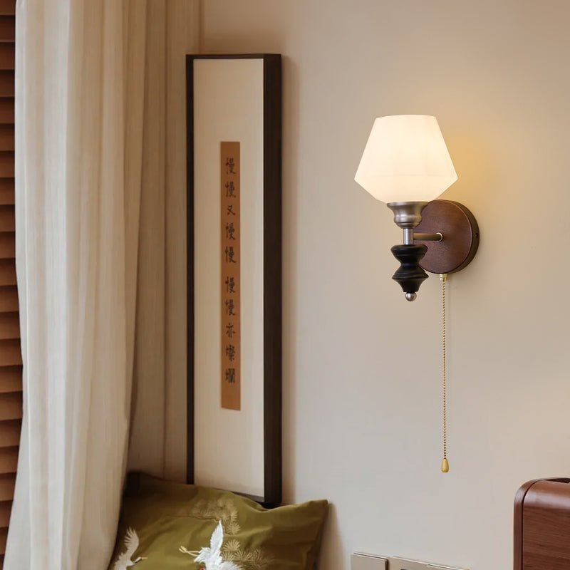 Zelvenenna Glass Wall Light-Moonnatur