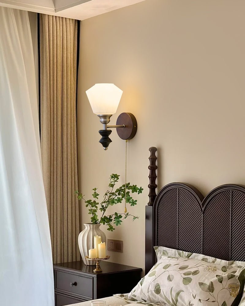 Zelvenenna Glass Wall Light-Moonnatur