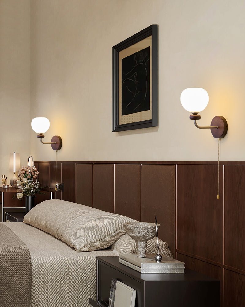 Zelvenenna Glass Wall Light-Moonnatur