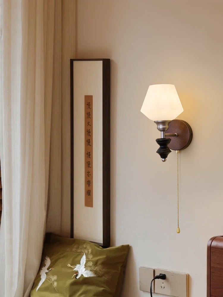 Zelvenenna Glass Wall Light-Moonnatur