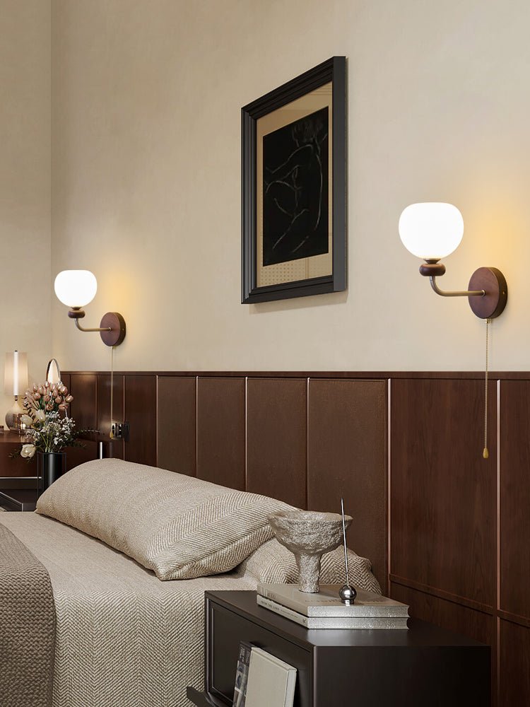 Zelvenenna Glass Wall Light-Moonnatur