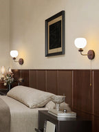 Zelvenenna Glass Wall Light-Moonnatur