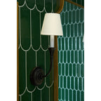 Kestiel Fabric Wall Light-Moonnatur