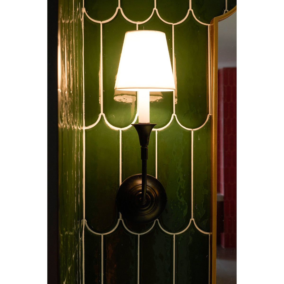 Kestiel Fabric Wall Light-Moonnatur